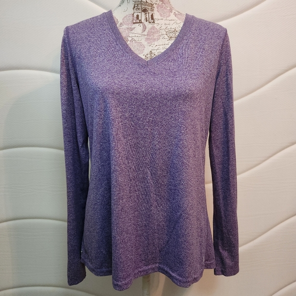 Danskin NOW Purple Athletic Top Size L (12-14) - Picture 1 of 6